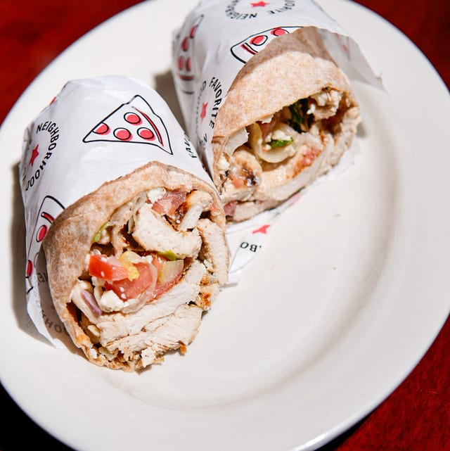 Chicken & Mozzarella Wrap.
