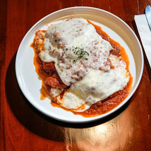 Eggplant Parmigiana.