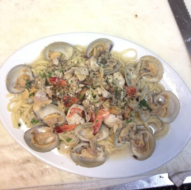 Linguine with White Clam Sauce.