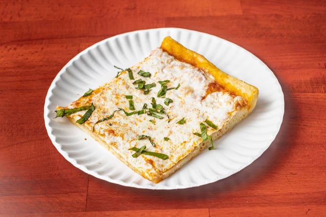 Grandma Vodka Pizza Slice.