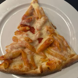 Baked Ziti Pizza Slice