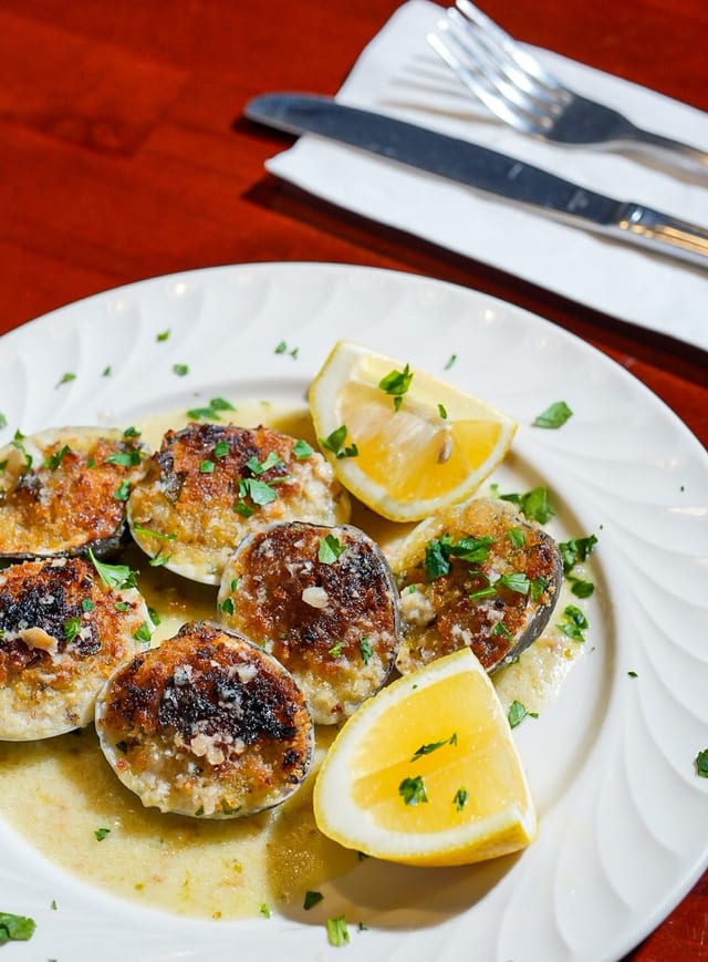 Baked Clams.