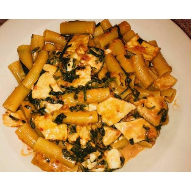 Rigatoni Florentine.