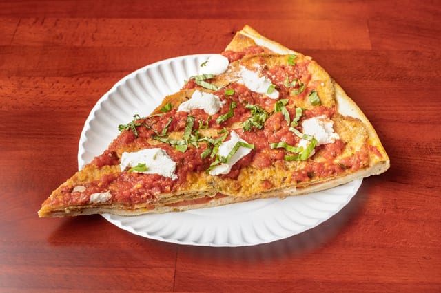 Eggplant Pizza Slice.