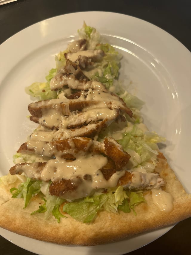 Caesar Pizza Slice.