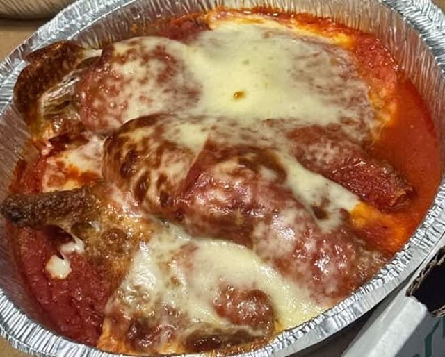 Chicken Parmigiana Pie.